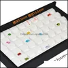 Jewelry Boxes New Quality Mute Magnet Er Superior Leather Diamond Display Box Mini Stone Storage Case Gemstone Jewelry Holder 641 Q2 Dhvtw