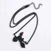 Ketten Trendy KiKis Delivery Service Halskette Anhänger Miyazaki Anime Schwarze Kette Emaille Halsketten Anhänger Mädchen Junge Geschenk Schmuck