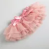 Set di abbigliamento Neonate Il mio primo compleanno Abiti Carino Manica lunga Pizzo floreale Pagliaccetto Tutu Gonna Fascia per capelli Set 030 Mesi 220830