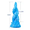 Sk￶nhetsartiklar Vatten Proof Sug Cup Dildo Realistic and Soft God Woman Sexy Toys Granule Dildos for Women Anal Plug Masturbator Products