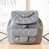 7A Designer bags 22k DUMA Backpack AS2908 Sheepskin Wandering Schoolbag Fashion Classic Square Lattice Women's Genuine Leather bag High Quality Luxury Custom made