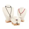 Pochettes à bijoux collier de mode buste présentoir support pendentif chaîne porte-boucle d'oreille pour spectacle organisateur d'expositio