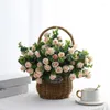 Simulation de fleurs décoratives, Imitation fantastique, joli Arrangement Floral ornemental exquis