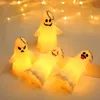 Decorazione di Halloween giocattolo portatile per bambini jack-o-lantern piccola bambola con testa fantasma pendente con decorazioni per luce notturna fantasma bianco