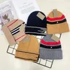 Designer Winter Beanie Knitted Hats Skull Caps Simple Triangle Cashmere for Man Woman Winter 5Color Top Quality