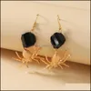 Dangle Chandelier Dark Spider Boucles d'oreilles Filles transfrontalières exagérées dans les rues Cool Creative Design Drop Delivery 202 Yydhhome Dho6L