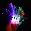 Luvas LEDs coloridas Luminância Glow Flash Flash luminoso Flashing Peacock LED Finger Light Toy for Kids Party Decoration Gifts 66