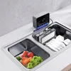 Robinets de cuisine 220V Lave-vaisselle à ultrasons Ménage Automatique Famille Petit autoportant Machine à laver sans installation Évier Outil