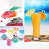 Outils de bar 144pcs Papier Cocktail Parasols Parapluies Boissons Picks Mariage Événement Fête Fournitures Vacances Cocktail Garnitures Titulaires