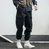 Erkekler pantolon Japonya yüksek moda y2k kargo harajuku vintage 90s geniş bacak düz fermuarlı gevşek 42521