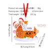 Partihandel 2022 DIY JUL DECORATIONS Ornament Skrivbara Santa Claus Pendant Harts Home Party utanf￶r g￥vor f￶r familjev￤nner A12