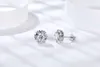 패션 쥬얼리 Moissanite 눈송이 귀 스터드 스털링 S925 보석을위한 간단한 귀걸이