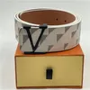 Mode Luxe Plaid Old Flower Striped Leather Belt Designer Men and Women High Quality Belt 38cm met Box1364298