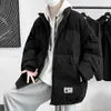 Herenjacks S-3XL plus maat lange mouwen corduroy winter oversized Korean streetwear parka mannelijke kleding xxxl l220830