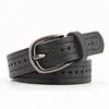 Belts 2022 Good Women Cow Genuine Leather Pin Buckle Vintage Style Top Quality Est Luxury Female Strap Original