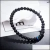 Perlenstränge 10 teil/satz Männer Frauen 6mm Perlen Armband Naturstein Auge Perle Mann Handgemachte Schmuck Drop Lieferung 2021 Armbänder Dhselle Dhbjn