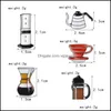 Pins Broches Main Punch Pot Aeropress Marque Filtre Bol Café Émail Pins Chemise Sac Chapeau Décoration Bijoux Amoureux Cadeau Dhseller2010 Dhkyf