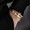 Bangle Luxe Crown Roman Numeral Bracelet 12mm Watch Band Roestvrij staal Dudes Rollie Hip Hop Macrame Bracelet Polsbands Men Sieraden 220831