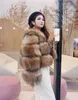 Femmes fourrure fausse veste Faux manteau hiver femmes court chaud épais gilets raton laveur faux 220830