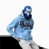 Amerikan Işlemeli Baskı Desen Tam Zip Erkek Tişörtü Harajuku Yüksek Sokak Y2K Hoodie Boy Hip Hop Goth Kadın Ceket