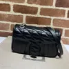 Marmont Mini Counter Bag Bags Crossbody Bags Luxury Luxuries مصممين النساء عبر الجسم من الجلد الأصلي سلسلة إيطاليا French R304C