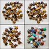 Charms Tigers Eye Five Point Star Shape Charms hängen för DIY -smycken som gör grossistdrop Leverans 2021 Fyndkomponenter DHSELL DHG3O