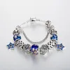 Charm-Armbänder Annapaer Verkauf von blauen Sternperlen für Schmuckherstellung Armband Fit Catena Mode Geschenk Frauen DIY B17123