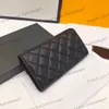 Mini Flap Caviar Caviar Bolsas de Coloque Boletas Calfskin Phone Real Phone Titular Zipper Pouch Multi Pochette Bifold Bifold Luxury Designer Purse 19x10cm