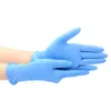 50 100 stks nitril latex wegwerphandschoenen voor keuken Home Garden Huishoudelijk Reiniging Rubberen Handschoenen Vaatwassing Zwart Witblauw 201103240K