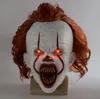 Film z maską terrorystyczną Stephen King's It 2 ​​Cosplay Pennywise Clown Joker Tim Curry Mask Halloween Party Props