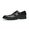 Schoenen klassiek patroon krokodil monnik mannen pu ing dubbele buckle fashion business casual feest dagelijks 88