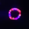 LED Flash Pop Tubes Sensory Toy Toy Adult Stress Coloque brinquedos Bellows de plástico Crianças Rave Squeeze Toy