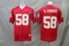 Vintage Herren 75. 58 Derrick Thomas Fußballtrikots 16 Len Dawson 19 Joe Montana 32 Marcus Allen Shirts Red M-XXXL