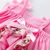 Set di abbigliamento Baby Swing Top Rose Baby Girls Abbigliamento Set Summer Style Infant Ruffle Abiti Christams Regali nati Ragazza vestiti 220830