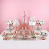 أدوات Bakearware Party 12pcs -17pieces/Lot Cake Stands مجموعة مستديرة كب كيك الحديد الزفاف