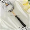 Keychains Party Favor Sile Bead Bracelet Key Ring Anti Loss Wood Women Tassel Keys Chain 9 Style 2250 T2 Drop Delivery 2021 Fashion A Dhsme