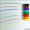 Inne długopisy do układania do układania 12 kolorów Krayony Połącz stosy i buduj na boki imprezę uprzejmości dla dzieciaku budulca WJ084 Drop d Dhjhr