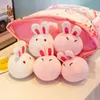 2022 Stuffed Animals Plush Dolls cute Snack pillow A bag of stuffed bunny cushions gift for children