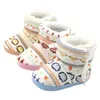 Toddler Boots First Walkers Baby Girl Boy Shoes Warm Fleece Children Kids Snowboots 3 Color Pairs Wholesale