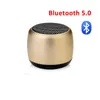 Taşınabilir Hoparlörler Mini Bluetooth Hoparlör Kablosuz Taşınabilir Metal Hifi TWS Yüksek sesle su geçirmez Caixa De SOM T220831