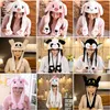 Party Favor Party Favor Mignon oreilles de lapin chapeau airbag en mouvement doux sauter drôle casquette jouet dessin animé filles kawaii jouets en peluche cadeau pour enfants adultes