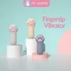 Beauty Items Cat claw fingertip vibrator portable silicone Cartoons Finger cots Vibrator G spot clitoris Claw Lick Tongue Stimulation Pus