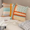 Pillow lin couvre tufted décor intérieur boho jet chaise canapé chambre textile live chambre décoration marocaine 45x45cm