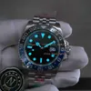 Super 5 Star NFFactory Montre Homme 40MM Noir Bleu Céramique Lunette Automatique Cal.3285 Mouvement Homme V12 904L Bracelet Acier Batman 40MM Montres de Plongée Saphir Lumineux