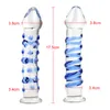 Dildosdongs Olo Crystal Glass Dildos Masturbatore femmina di sesso realistico di Dildo Erotico Plug GSPOT Sex Toys per Woman2551395