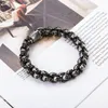 Armreif Eyeyoyo Punk Schädel Armbänder Männer Edelstahl Glänzend Matte Schädel Charme Link Kette Brecelets Männlich Gothic Schmuck 220831