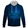 Heren Hoodies AI Technologie 3D Gedrukt Hoodie Mannen Vrouwen Mode Harajuku Sweatshirts Herfst Winter Kinderen Straat Hip Hop