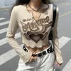 القمصان النسائية تي شيرت جيارو أعلى femme camisetas de mujer item haut ropa قمم محصول feminino