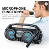 مكبرات صوت محمولة مكبرات صوت بلوتوث محمولة عمود قوي باس مسرح منزلي مع MIC FM Radio TF Music Center System Wireless Stereo STEROOFER T220831