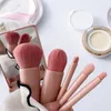 Makeup Brushes 5pcs Eye Set With Case Pink Cosmestics Make Up Brush Eyeshadow Blush Blending Kit Maquiagem